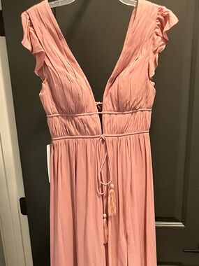 Azazie Dusty Rose Maxi Dress